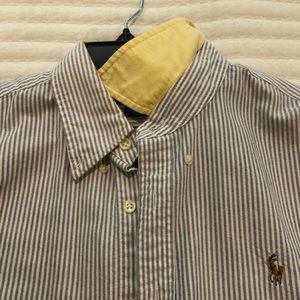 Ralph Lauren striped Oxford button-down